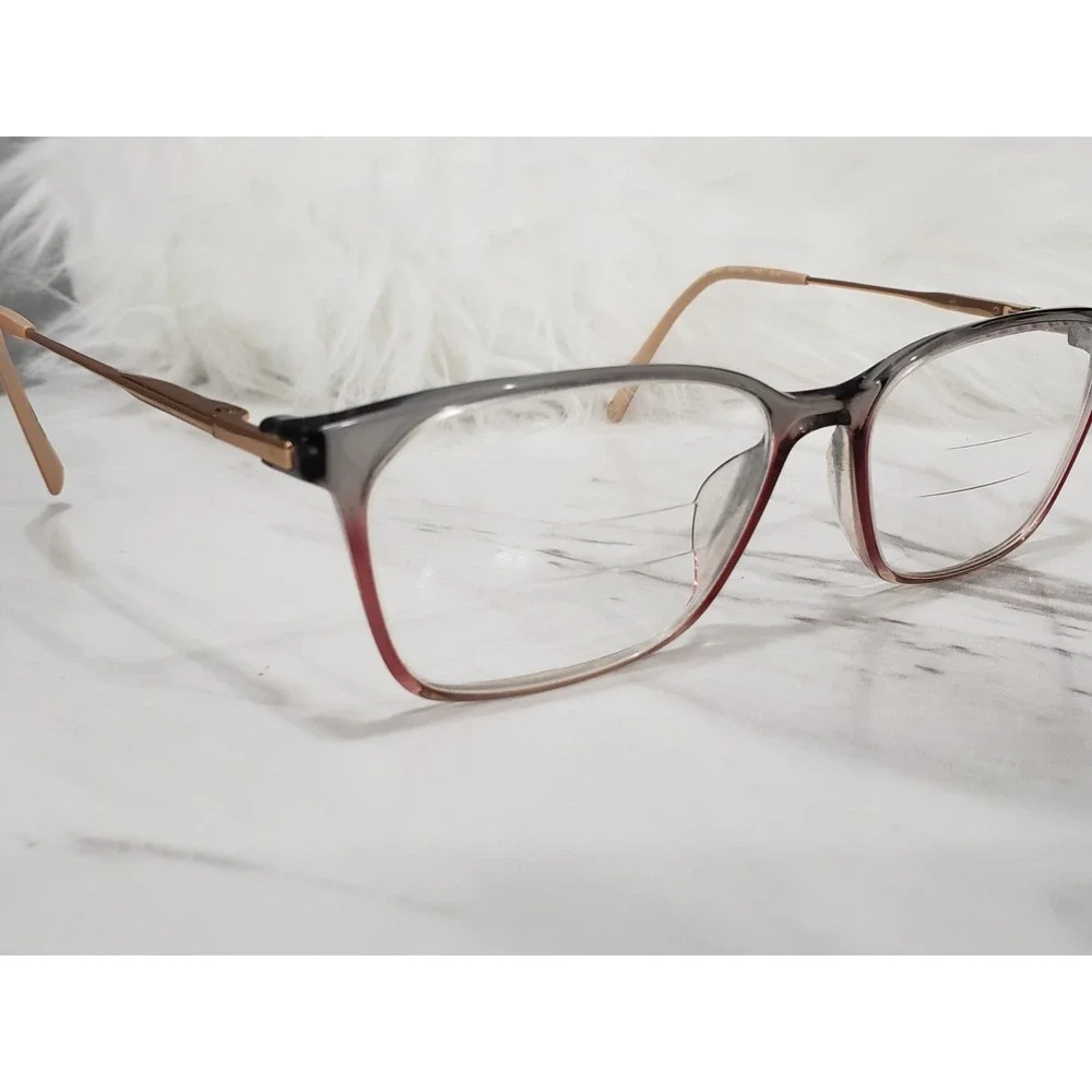Ted Baker TFW009 Gry Gray Rose Gold Eyeglasses Frames Only Size 55-16-145